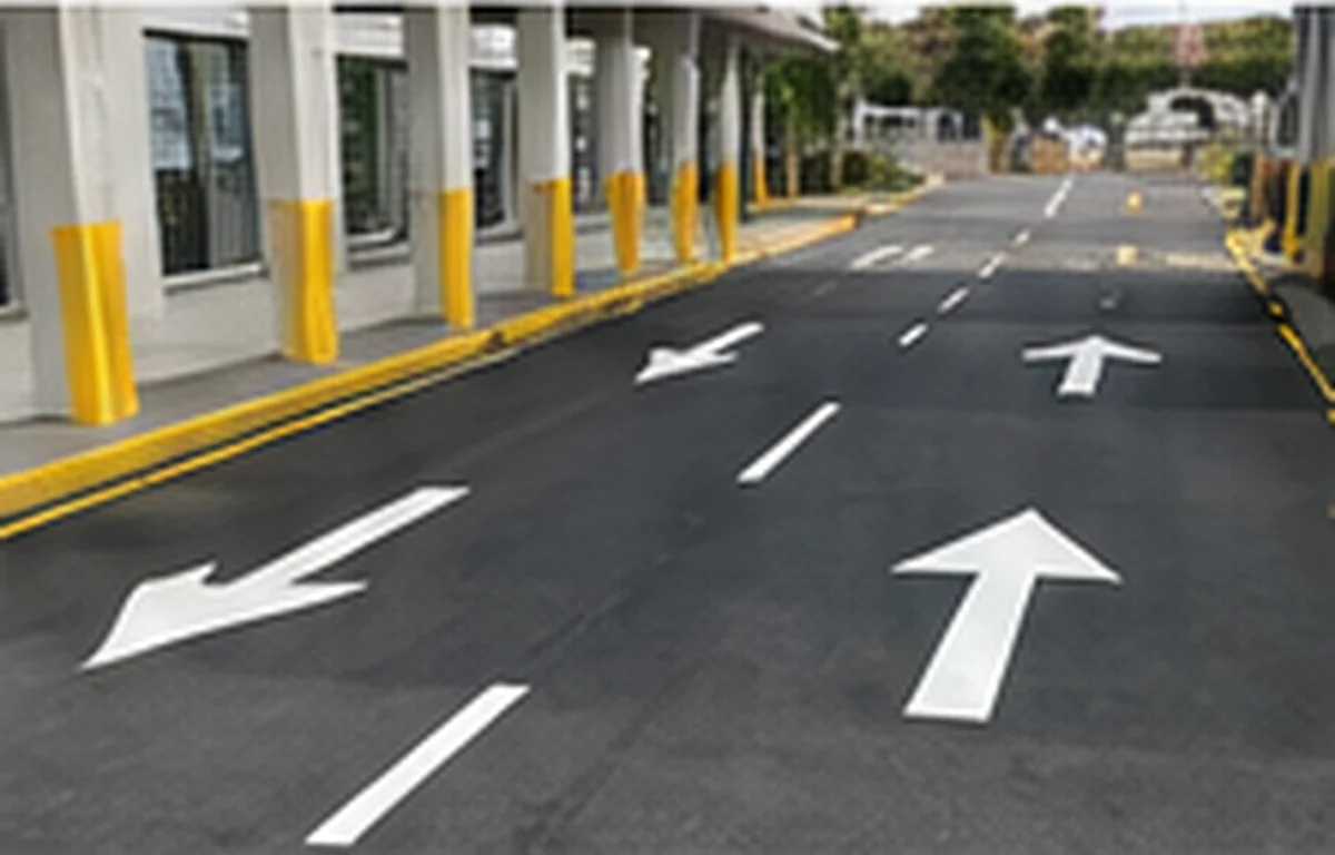 Car park line marking
